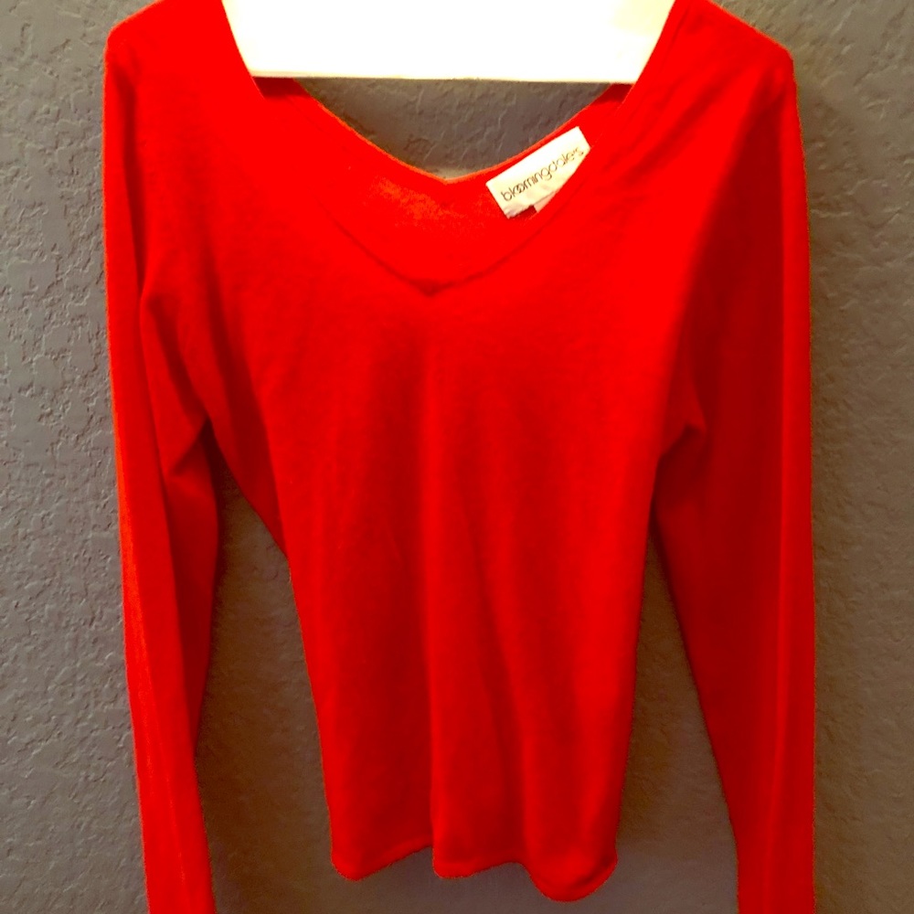 Cashmere V neck top Bloomingdale’s private label